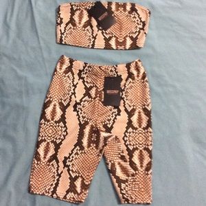 Crop top and cycling Shorts